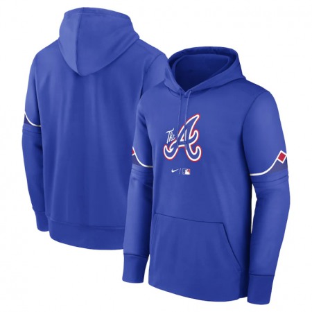 Men's Atlanta Braves Royal 2023 City Coonnect Pullover Hoodie