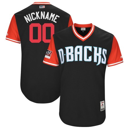 Men's Arizona Diamondbacks Black/Red 2018 Players' Weekend Pick-A-Player Roster Stitched MLB Jersey