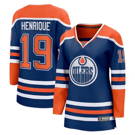 Women's Edmonton Oilers #19 Adam Henrique Royal Home Player Jersey