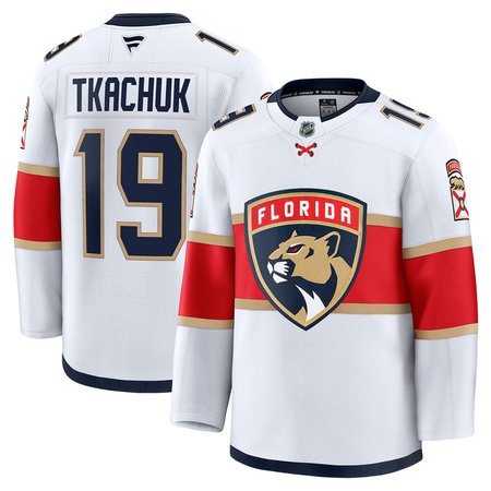 Youth Florida Panthers #19 Matthew Tkachuk White Jersey