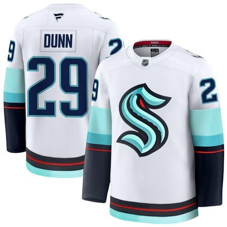 Men's Seattle Kraken #29 Vince Dunn White Away Premium Jersey
