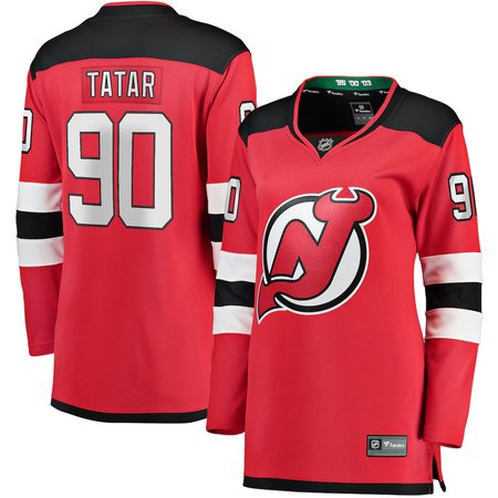 Women's New Jersey Devils #90 Tomas Tatar Red Home Player Jersey