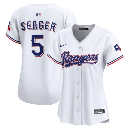 Women's Texas Rangers #5 Corey Seager Nike White Home Limited Jersey
