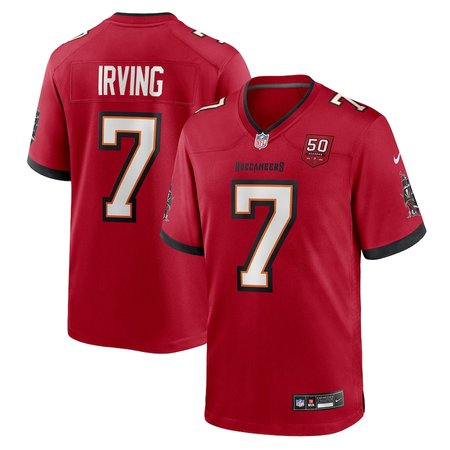Men's Tampa Bay Buccaneers #7 Bucky Irving Nike Red 50th Anniversary Game Jersey