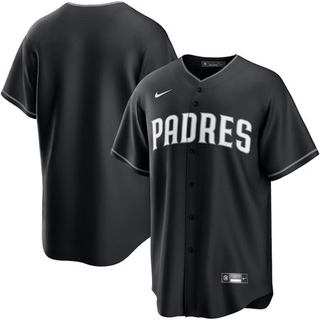 Youth San Diego Padres Nike Black Lights Out Replica Jersey