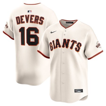 Men's San Francisco Giants #16 Rafael Devers Cream Home Limited Player Jersey