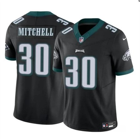 Youth Philadelphia Eagles #30 Quinyon Mitchell Black 2024 Draft F.U.S.E Vapor Untouchable Limited Stitched Football Jersey Youth Philadelphia Eagles #30 Quinyon Mitchell Black 2024 Draft F.U.S.E Vapor Untouchable Limited Stitched Football Jersey