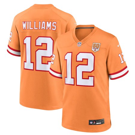 Youth Tampa Bay Buccaneers #12 Doug Williams Creamsicle 50th Season Game Jersey