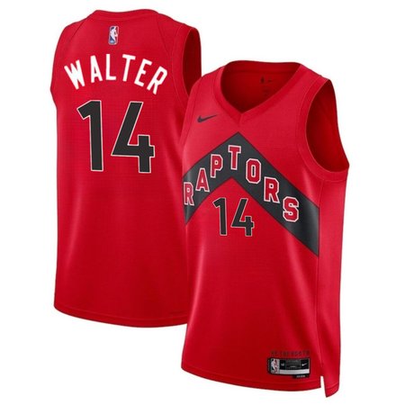 Men's Toronto Raptors #14 Ja' Kobe Walter Red 2024 Draft Icon Edition Stitched Basketball Jersey Men's Toronto Raptors #14 Ja' Kobe Walter Red 2024 Draft Icon Edition Stitched Basketball Jersey