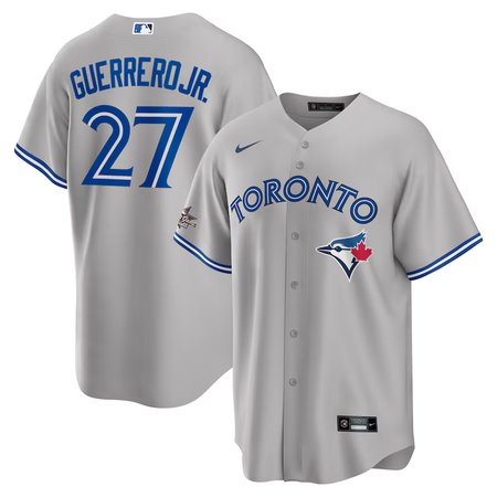 Men's Toronto Blue Jays #27 Vladimir Guerrero Jr. Nike Gray 2025 MLB All-Star Game Road Replica Player Jersey