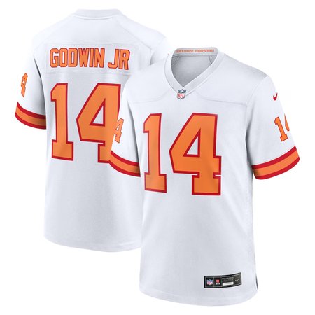 Men's '76 Tampa Bay Buccaneers #14 Chris Godwin Nike White Player Game Jersey