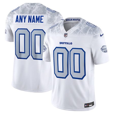 Men's Buffalo Bills Custom White Rivalries Collection F.U.S.E. Vapor Limited Stitched Jersey Men's Buffalo Bills Custom White Rivalries Collection F.U.S.E. Vapor Limited Stitched Jersey