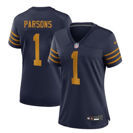 Women's Green Bay Packers #1 Micah Parsons Nike Navy The 1923 Classic Game Jersey