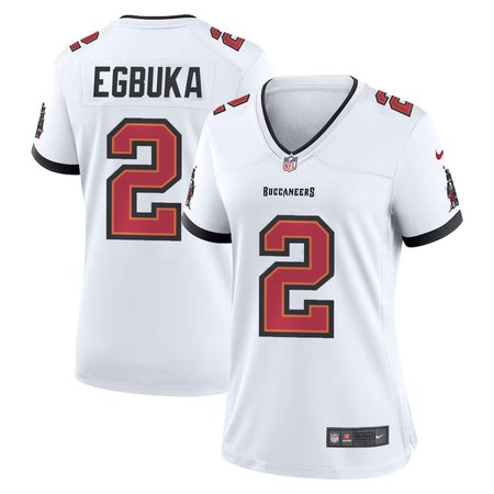 Women's '76 Tampa Bay Buccaneers #2 Emeka Egbuka White Player Game Jersey