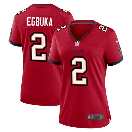 Women's '76 Tampa Bay Buccaneers #2 Emeka Egbuka Red Player Game Jersey