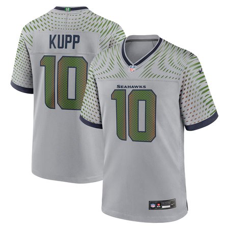 Men's Seattle Seahawks #10 Cooper Kupp Gray Rivalries Collection Game Jersey