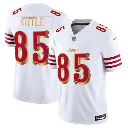 Youth San Francisco 49ers #85 George Kittle White Rivalries Collection F.U.S.E. Vapor Limited Stitched Jersey