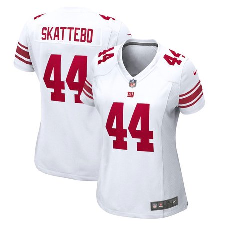 Women's New York Giants #44 Cam Skattebo White Game Player Jersey