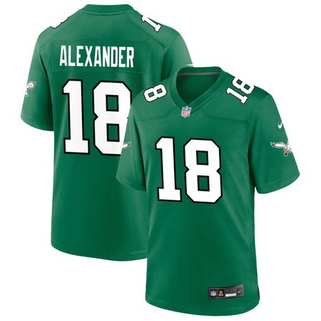 Youth Philadelphia Eagles #18 Jaire Alexander Kelly Green Game Jersey