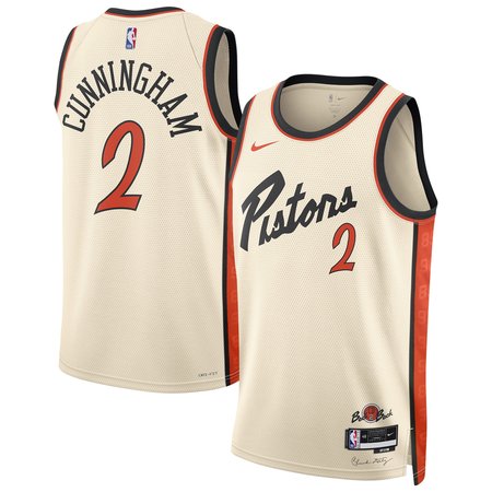 Unisex Detroit Pistons Cade Cunningham Nike White 2024/25 Swingman Player Jersey - City Edition Unisex Detroit Pistons Cade Cunningham Nike White 2024/25 Swingman Player Jersey - City Edition