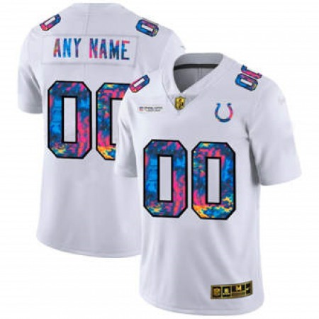 Men's Indianapolis Colts ACTIVE PLAYER Custom 2020 White Crucial Catch Limited Stitched Jersey Men's Indianapolis Colts ACTIVE PLAYER Custom 2020 White Crucial Catch Limited Stitched Jersey