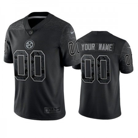 Men's Pittsburgh Steelers Active Player Custom Reflective Limited Stitched Jersey Men's Pittsburgh Steelers Active Player Custom Reflective Limited Stitched Jersey
