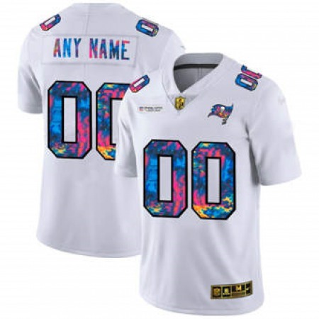 Men's Tampa Bay Buccaneers ACTIVE PLAYER Custom 2020 White Crucial Catch Limited Stitched Jersey Men's Tampa Bay Buccaneers ACTIVE PLAYER Custom 2020 White Crucial Catch Limited Stitched Jersey