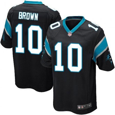 Panthers #10 Corey Brown Black Team Color Youth Stitched NFL Elite Jersey